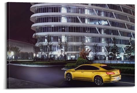 Rennwagen-Poster für VW CC, Superauto, Sportwagen, Poster, dekorative Malerei, Leinwand, Wandposter und Kunstbild, moderner Familienschlafzimmer-Dekor, Poster, 50 x 75 cm