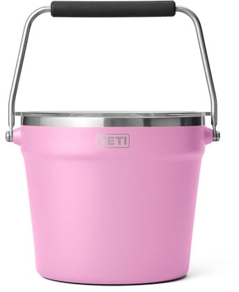 YETI Rambler - Cubeta para bebidas, doble pared aislada al vacío con tapa, color rosa