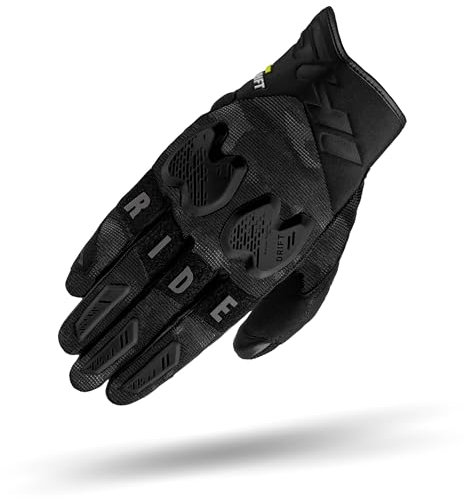 SHIMA DRIFT GLV Motorrad Handschuhe Herren Leder Kurze Sommer Motorradhandschuhe Schutz Touchscreen Stadt Lederhandschuhe Motorcycle Belüftet Verstärkt Perforiertes Leicht (Männer, Camo, 3XL)