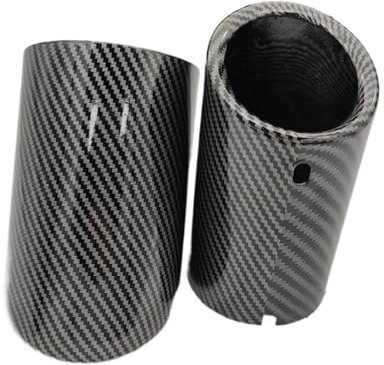 Auto Auspuffrohre Carbon Faser Für VW Für Polo 6r Für Bora Für Variante Für Jetta Für Golf 6 7 Für Mk7 2010-2015 Auto Auspuff Tip Muffler Rohr Abdeckung Auto Auspuffrohr(Farbe:ID 70MM)
