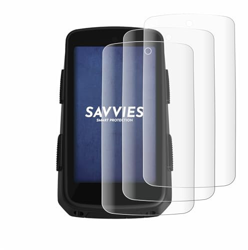 Savvies 4 Pack Full-Screen Protection Film compatible with Hammerhead Karoo 3 Full Cover Screen Protector 3D Curved [Edge to Edge, Scratch Proof]