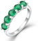 YL Damen Ringe 925 Sterling Silber Smaragd Stapelbare Ring Eternity Ewigkeitring Schmuck Geschenke für Damen Mutter Freundin,Größe58