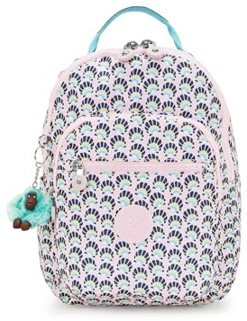 Kipling SEOUL S Small Backpack, Geo Shell (Blue)