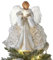 Engel Weihnachtsbaumspitze, Weihnachtsengel Baumspitze Engel Figur Mit Feder Flügeln Christbaumspitze, Weihnachtsbaum Ornamente