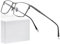 Myopia Glasses Frames Brillengestell aus reinem Titan for Herren, quadratisch, 2020, Neue Klassische Vollbrillenfassungen for Männer F85641 Mit einem opernrahmen(Gray Optical)
