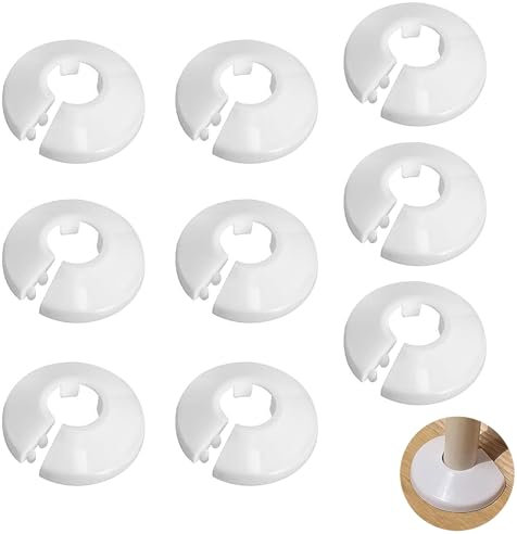 9 Stück Heizungsrohr Rosette, Heizungsrohr Verkleidung, Rosetten Für Heizkörperrohre, Heizungsrohr Abdeckung Boden, Heizkörperrosette, Abdeckrosetten, Verkleidung, Heizkörper Rosetten (16mm)