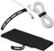 Nearockle 20Pcs 13cm Silikon Wiederverschließbar Kabelbinder, Wiederverwendbare Kabel Organizer Klein Kabelmanagement für Ladekabel Kopfhörer Computer Draht, Reisezubehör (Schwarz)
