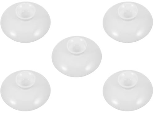 DECHOUS 5Pcs Ceramic Teapot Lids Replacement Covers for Teacups Retro Style Tea Cup Lid Set Preserve Tea Aroma and Prevent Spills