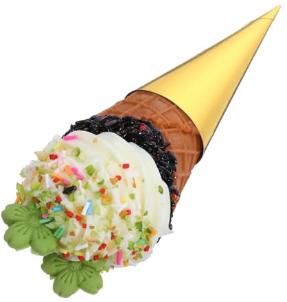 Alipis Künstliche Eistüte Aus PVC Realistisches Dessertmodell Für Dekoration Und Fotorequisiten Bruchfest Und Wiederverwendbar Hübsches Und Stilvolles Ausstellungsstück Für Geschäfte Und