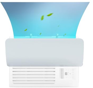 Placa de guía universal ajustable para aire acondicionado que sopla ventana aire acondicionado parabrisas fácil instalación cubierta de ventilación del aire acondicionado de la ventana del PVC