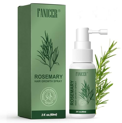 Serum Pousse Cheveux,Spray à Huile Essentielle De Romarin Pour La Croissance Des Cheveux,Growth Hair Oil,Huile de Pousse Cheveux Très Rapide,pour les Femmes et les Hommes (60ml)