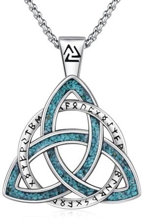 PARYFO Wikinger Anhänger Halskette für Männer und Frauen Mjölnir Schmuck | Keltischer/Drache/Bären/Triquetra/Wolf Anhänger Wikinger Schmuck Geschenk für Weihnachten Geburtstags Geschenke
