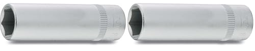 HAZET 850LG-13 Sechskant Steckschlüssel-Einsatz, Schlüsselweite: 13 mm (Packung mit 2)