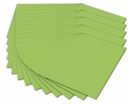 folia 614/50 51 - Fotokarton DIN A4, 300 g/qm, 50 Blatt, hellgrün - zum Basteln und kreativen Gestalten von Karten, Fensterbildern und für Scrapbooking