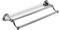 Croydex QM202841 Westminster Wall Mounted Double Towel Rail with Zinc Alloy Construction, Chrome, Silver