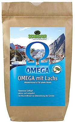 Schecker Trockenfutter - Omega mit Lachs - 12 kg - Hundefutter - glutenfrei - weizenfrei