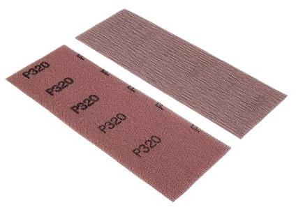 NTools SWS - Bande abrasive en maille, 70 x 200 mm, grain P320 | Bandes abrasives pour ponceuse | Patin rectangulaire pour ponceuse avec aspiration et cale à poncer
