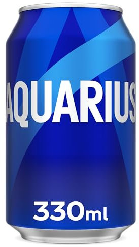 Aquarius Limón - Bebida funcional con sales minerales, baja en calorías - lata 330 ml