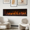 muenkel design wall fire electronic PRO - Opti-Myst Elektro-Kamin Wandeinbau – ohne Dekoholz - ohneHeizung – externer Wasseranschluß - Breite 1650 mm