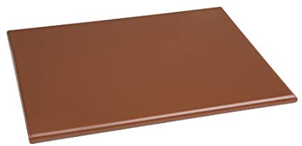 Hygiplas High Density Brown Chopping Board Small 305x229x12mm - Colour Coded, Dishwasher Safe Cutting Board HC864