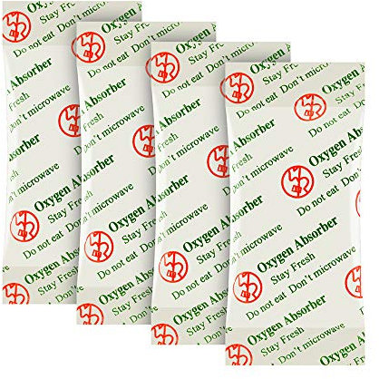 O2frepak 500CC(30 Bolsitas) Absorbente de Oxigeno Alimentos,Paquetes de Absorbentes de Oxígeno de Grado Alimenticio
