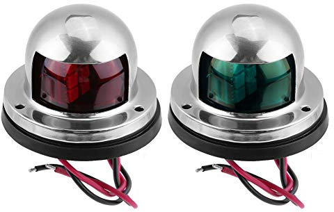 1 Stück LED-Leuchte für die Weihnachtszeit Rot und Grün aus Edelstahl für Yate Marino