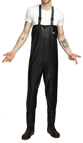 KJHSDNN Pantaloni da Lavoro per Uomo Salopette Impermeabile Nero per Campeggio Esterno Pesca