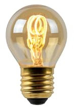 LUCIDE G45 - Glühfadenlampe - Ø 4,5 cm - LED Dim. - E27-1x3W 2200K - Amber