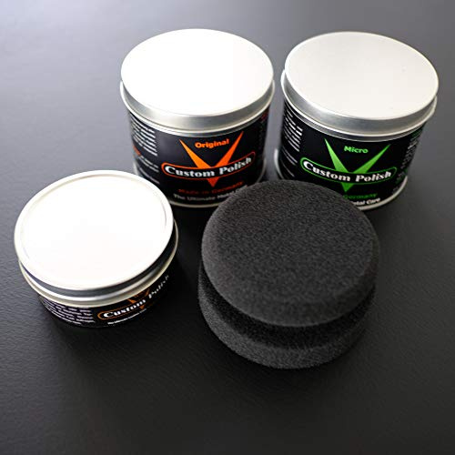 CUSTOM POLISH Polierset 800g Metallpflege + 150ml Wax Lederpflege + Polierpad