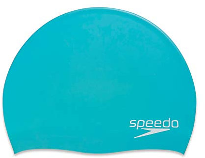 Speedo Unisex-Erwachsene Badekappe aus Silikon und Elastomer, blaugrün, Einheitsgröße