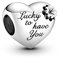 PANDORA Herz & Kleeblatt Charm aus Sterling Silber, 799364C00