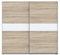 FORTE WINNER PLUS Schrank 220, Kleiderschrank Schwebetürenschrank Skandinavisch Schlafzimmer 2-türig Einlegeböden Kleiderstange, Holzdekor: Sonoma Eiche / Weiß, 220 cm breit x 210 cm hoch x 61 cm tief