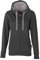 HRM Damen Hooded Jacket, dunkelgrau, Gr. L I Premium Kapuzenjacke Damen mit Kontrast-Innenfutter I Basic Hoodie mit Reißverschluss I Zip Hoodie I Hochwertige & nachhaltige Damen-Oberteile