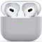 für Airpods 3 Hülle, Schutzhülle aus ultradünnem weichem Silikon, stoßfest, rutschfest, Zubehör Schutzhülle für Apple Airpods 3 Front LED sichtbare Ladehülle - Grau