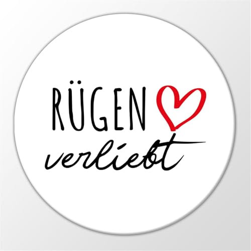Huuraa Magnet Rügen verliebt Geschenk 59mm Flaschenöffner Rügen Geschenkidee