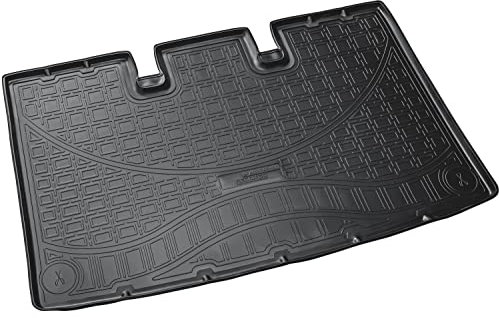 Recambo Gummi Kofferraumwanne Premium passend für VW T5 | VW T6 | Caravelle, kurzer Radstand | ab 2003 | passgenau mit Rand