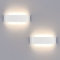 Lightess 2er 16W Wandlampen LED Innen Wandleuchten Weiss Modern Up Down Licht Wandbeleuchtung Neutralweiss Treppenhuas Beleuchtung Flurlampen IP44 für Wohnzimmer Schlafzimmer Flur usw, aus Aluminium