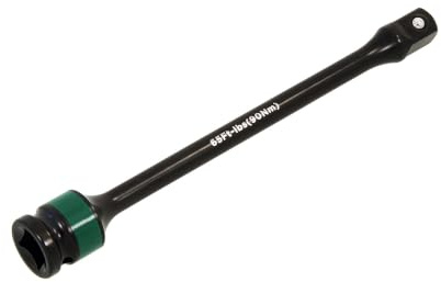 Neilsen CT5049 90Nm Torque Limiting Extension Bar 1/2in Drive 200mm | 90Nm torque limit, 1/2in drive, 200mm length, 65ft/lb, For air or cordless impact guns only