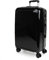 ITACA - Maleta Mediana con 4 Ruedas Giratorias para Viajes Largos Tipo Trolley Ideal como Maletas de Viaje Grandes 23 Kilos y Maleta Viaje Mediana Resistentes, Negro