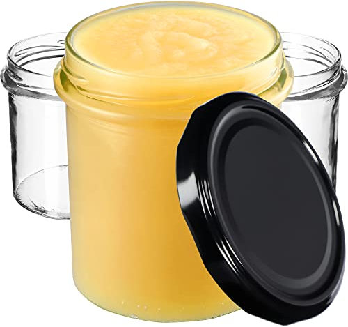 KADAX 20st 350ml Einmachgläser mit Schraubdeckel fi82 mm, Vorratsgläser für Pilze, Konfitüren, Honig, Marmeladengläser mit Deckel, Luftdichte Gläschen zum Verschenken, Schraubgläser