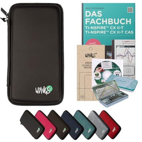 CALCUSO Zubehör Streberpaket Schwarz kompatibel für Grafikrechner TI Nspire CX II-T/CX II-T CAS