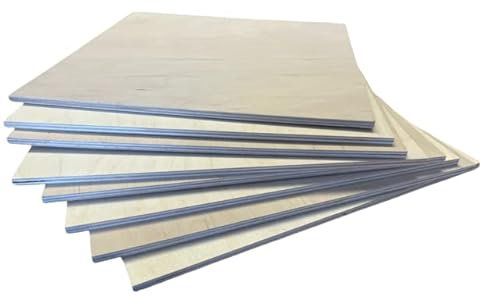 Sperrholz Birke 6mm stark in DIN A1 A2 A3 A4 A5 Laubsägeholz Bastelholz Sperrholzplatten (5 Stück DIN A1 (841x594mm))