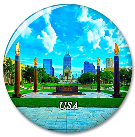 USA America Monument Circle Indianapolis Kühlschrank Kühlschrank Magnet Dekorativer Magnet Aufkleber Reise Souvenir Sammlung Tourist City Geschenk Whiteboard Küche