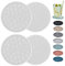 Wingcases Dessous de Verre en Silicone pour Boissons [4 Packs], sous-Verres, Tapis de Protection pour Table - Décoration de Table de Café, Cadeau pour Toutes Les Occasions, Semi-Transparent