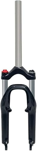 Kcolic Forcella Ammortizzata MTB Forcella Anteriore Bici Piccola Ruota 20 Pollici, Freno Disco Freno V in Lega Alluminio B,20
