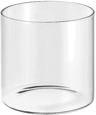 PATIKIL Clear Glass Cylinder Vase, 3.9 Tall and 3.9 Dia Tabletop Flowers Vase Floating Candle Holder Vase for Home Decor Wedding Centerpieces(22oz)