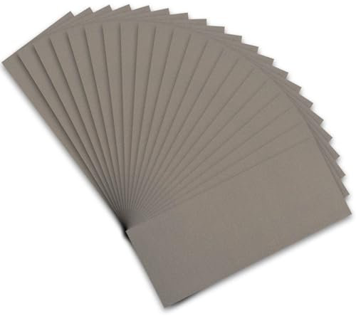 STEBRUAM Profi Schleifpapier Set 1500 Körnung, 21 Stück Nass und Trocken Schleifpapier für Auto/Holzmöbel/Stein/Lack/Metall/Glas, 23 x 9 cm Schmirgelpapier