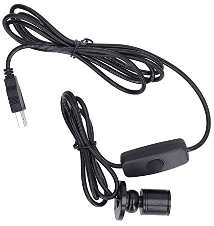 Garosa Mini LED Spot USB 4000K | USB-LED-Spot 4000K Dimmbar Mit 2m Kabel Für Vitrinen und Schränke Klebe- oder Schraubbefestigung