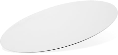 MAGICLULU Rundes Aluminium Mauspad aus Aluminiumlegierung, Silber, Glatt | Mauspad Rund, für Glas, Tisch und Schreibtisch, Präzise Oberfläche für Computer