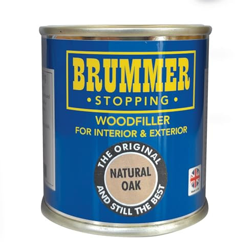 Brummer Wood Filler Natural Oak 700g – 2 Sizes & Assorted Shades | Ideal for DIY Wood Repairs & Restorations